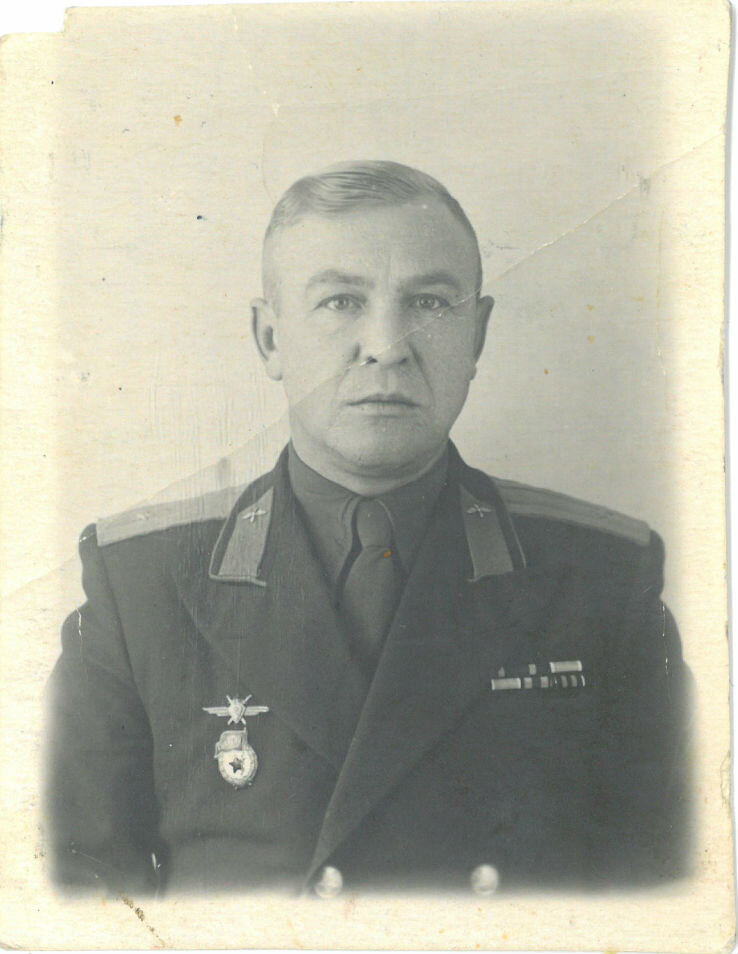 Василий Кириллович Дамов, уже гвардии майор, фото 1950-х годов
