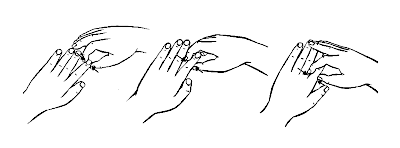 Надавливание на боковую поверхность пальцев