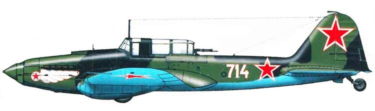 Рисунок самолета Ил-2КР. Источник: http://www.airwar.ru/