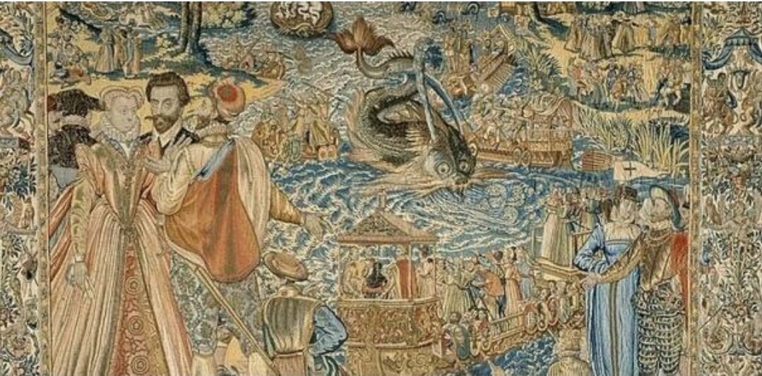 Королева Марго представлена ​​на одном из гобеленов Валуа. Изображение из открытых источников. 