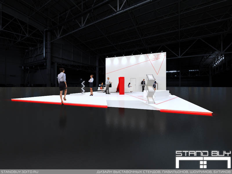 Выставочный стенд креативной группы 3D itd. Архитектор - Павел Сапов.
