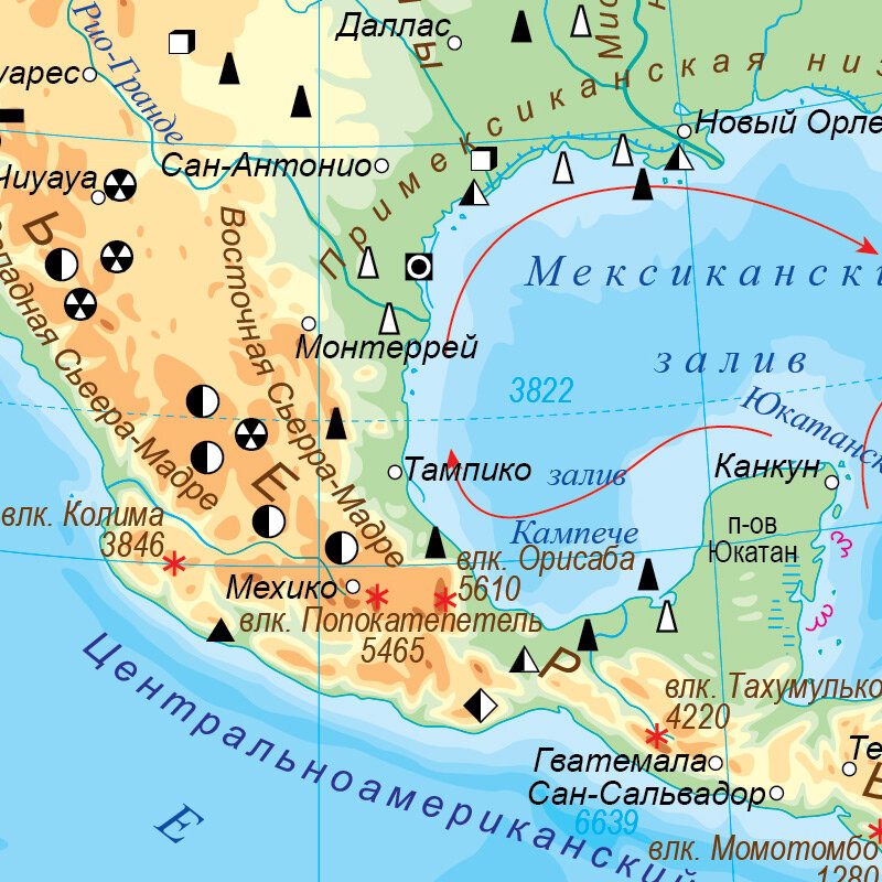 Орисаба на карте, Мексика