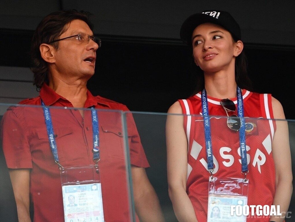 Владелец клуба "Спартак" Федун с Заремой Салиховой