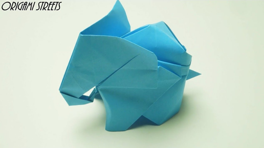 ORIGAMI Paper RABBIT. ОРИГАМИ ЗАЙЧИК ИЗ БУМАГИ!