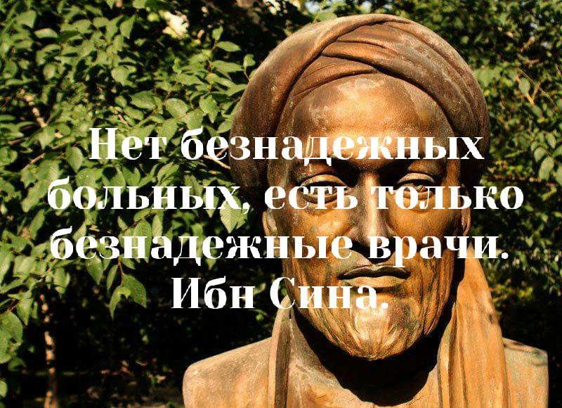 Бюст Ибн Сины. Коллаж автора. 