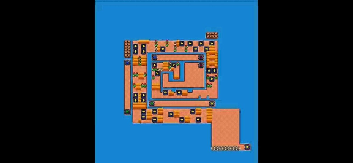 Lay out карты. Чтобы показать начало гонки, используйте гаджет Лу.