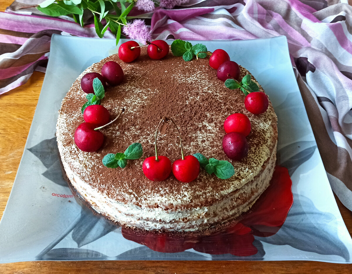 Бисквитный торт "А-ля тирамису"