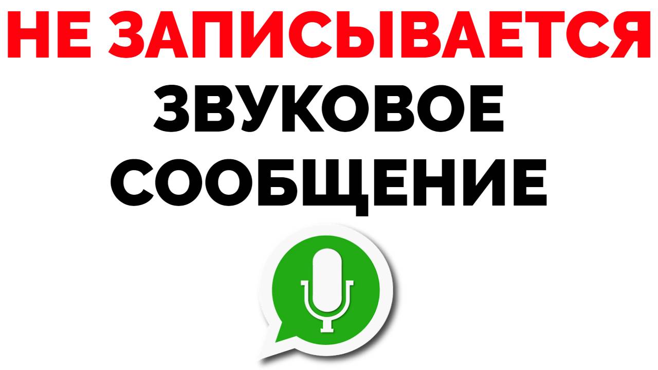 Не записываются голосовые сообщения в Ватсапе !