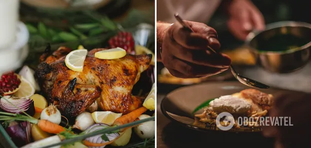 Запеченная курица в маринаде