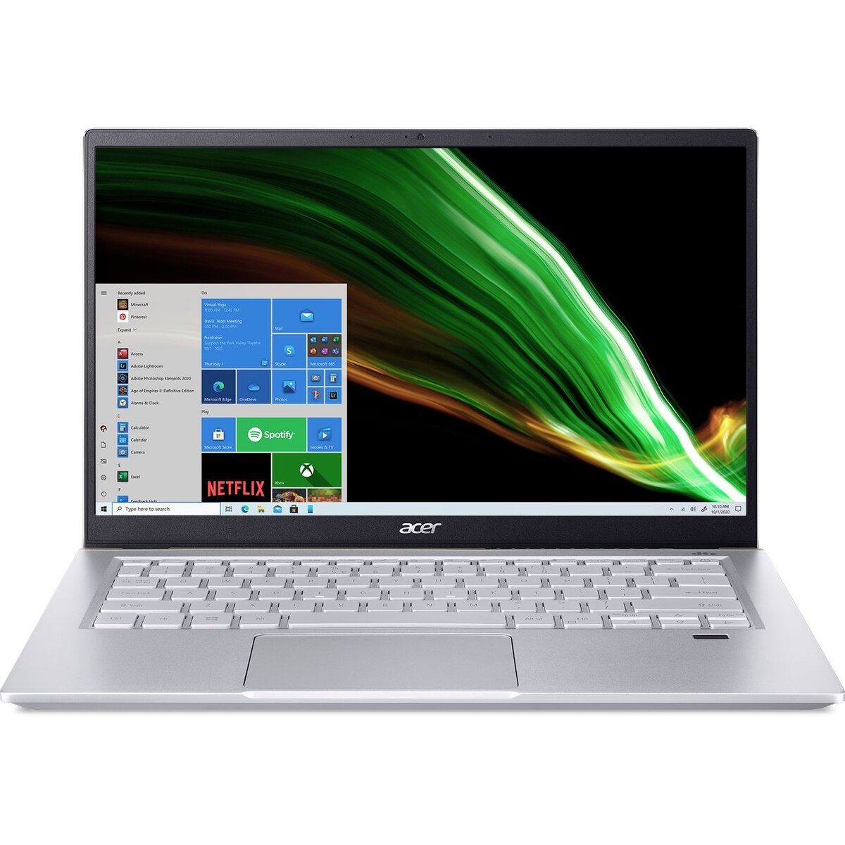 Ноутбук Acer Swift X с мощным процессором AMD Ryzen 5 5600U, видеокартой GeForce RTX 3050 и 16 Гб оперативки.