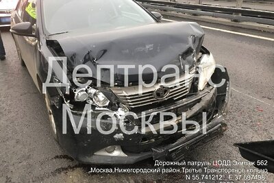    ДТП на ТТК © Telegram-канал «Дептранс. Оперативно»