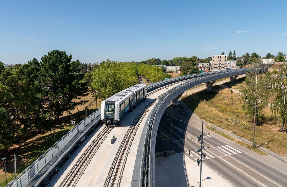 Беспилотный поезд Siemens Cityval в Ренне. Источник: метрополитен Ренна