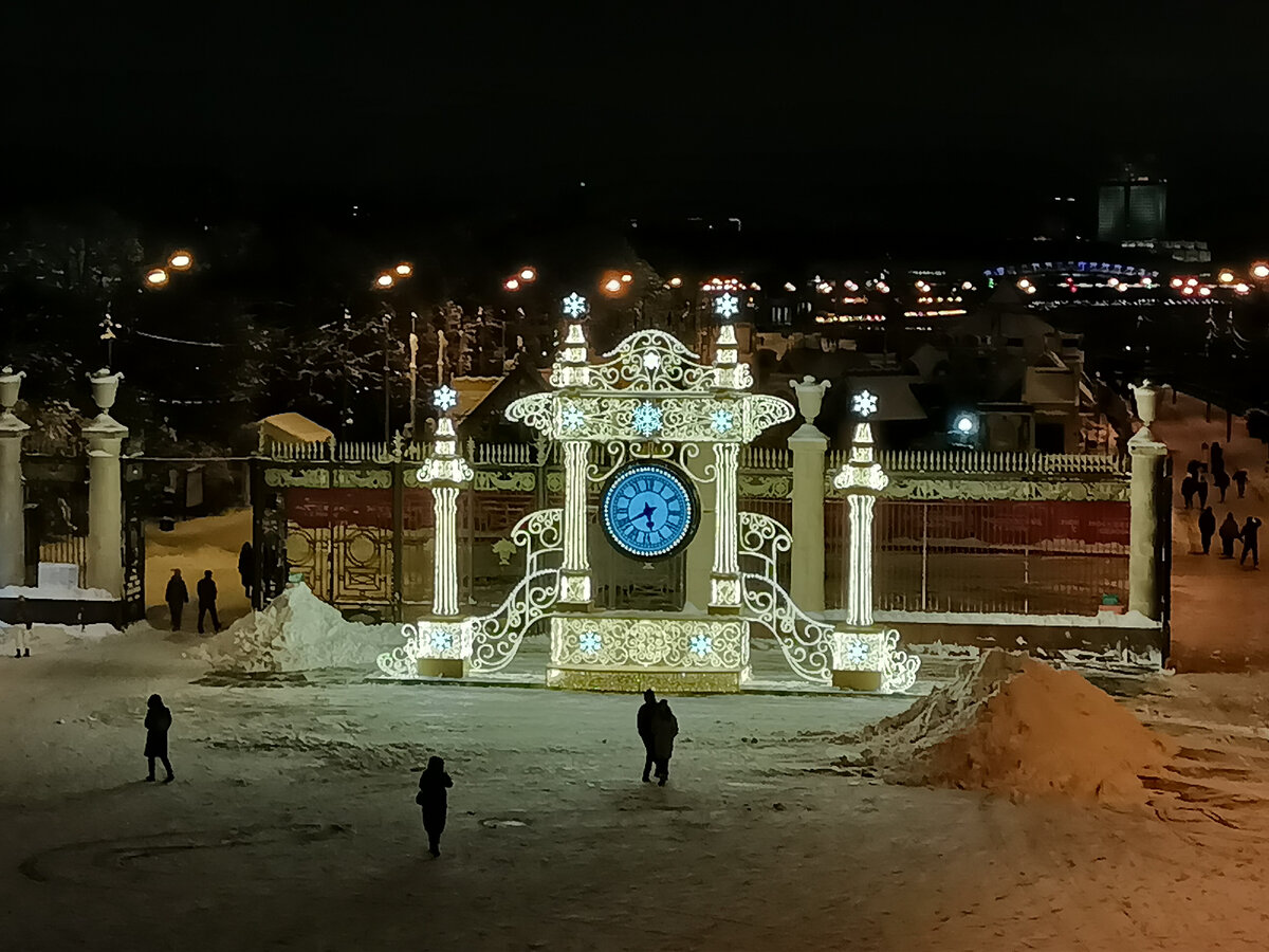 парк горького казань зимой