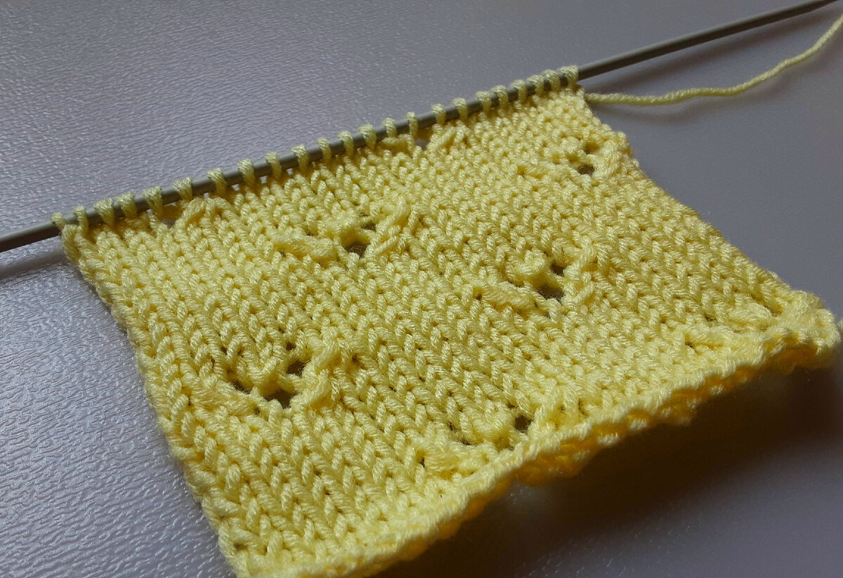 Лицевая сторона узора.