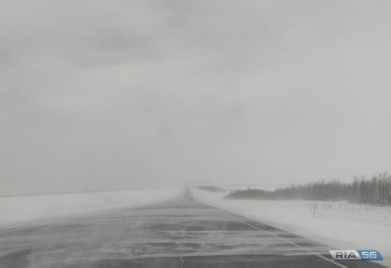    На приграничной с Оренбуржьем территории ограничили движение транспорта из-за метели Кристина Просвиркина