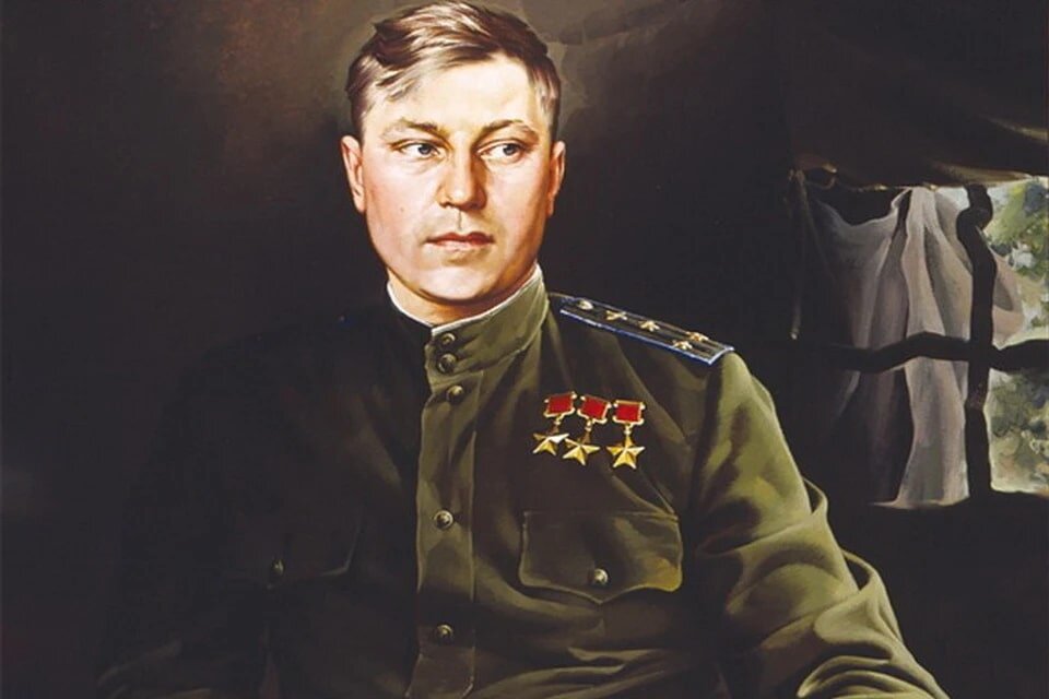 С.Н. Присекин «Портрет Александра Ивановича Покрышкина», 1995 © Центральный музей Вооружённых Сил