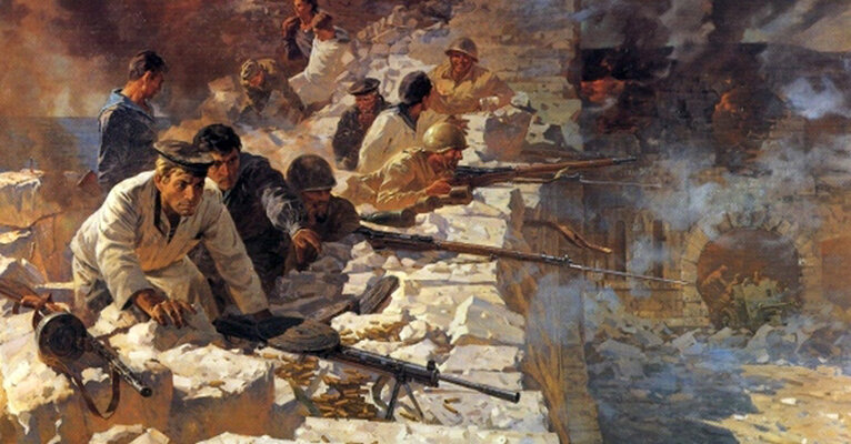 художник Николай Присекин  "оборона Севастополя"