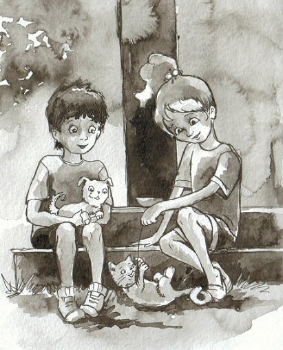 Иллюстрация к сказке Марии Ратьковой.