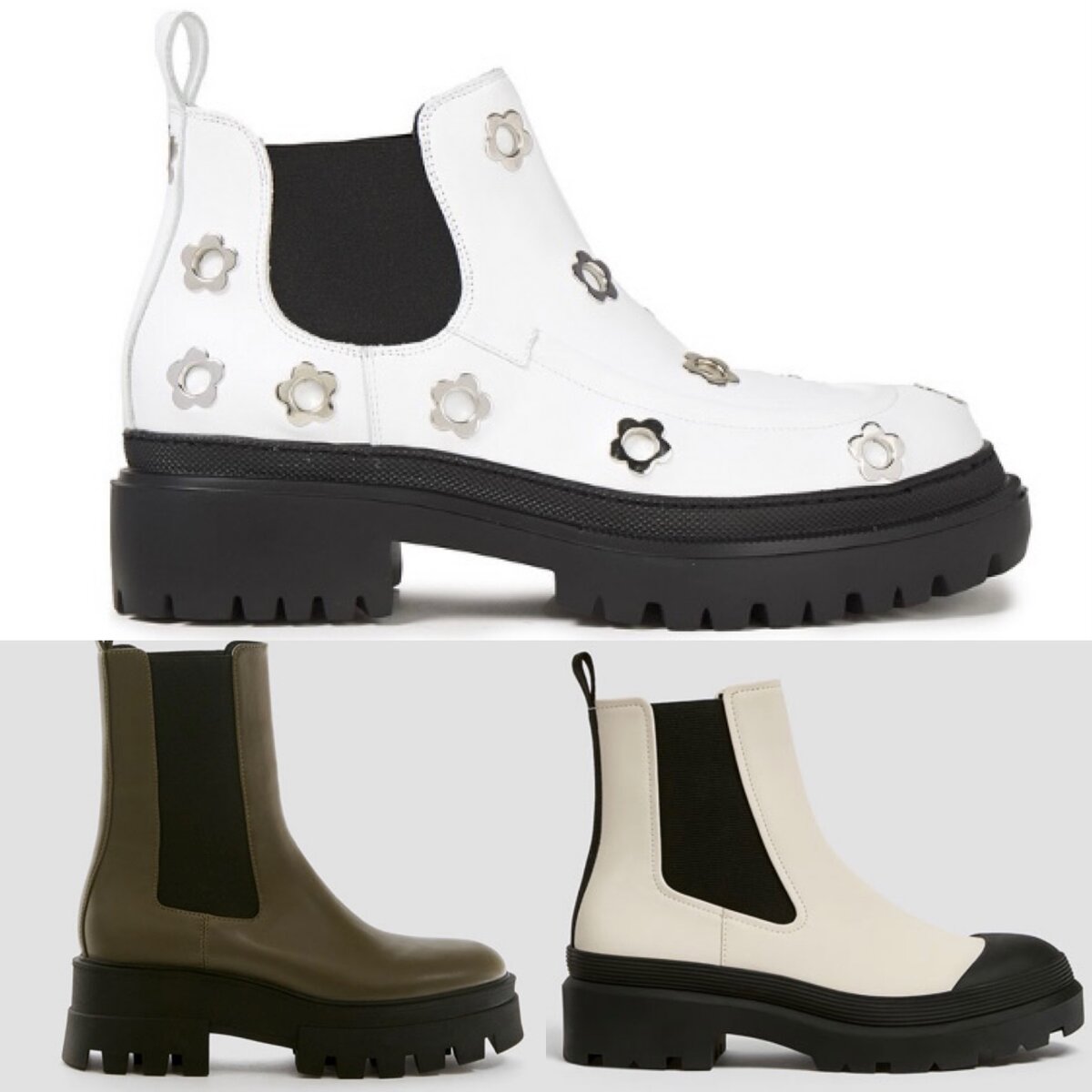 Коллаж автора (Челси Alexander McQueen и челси Zara)