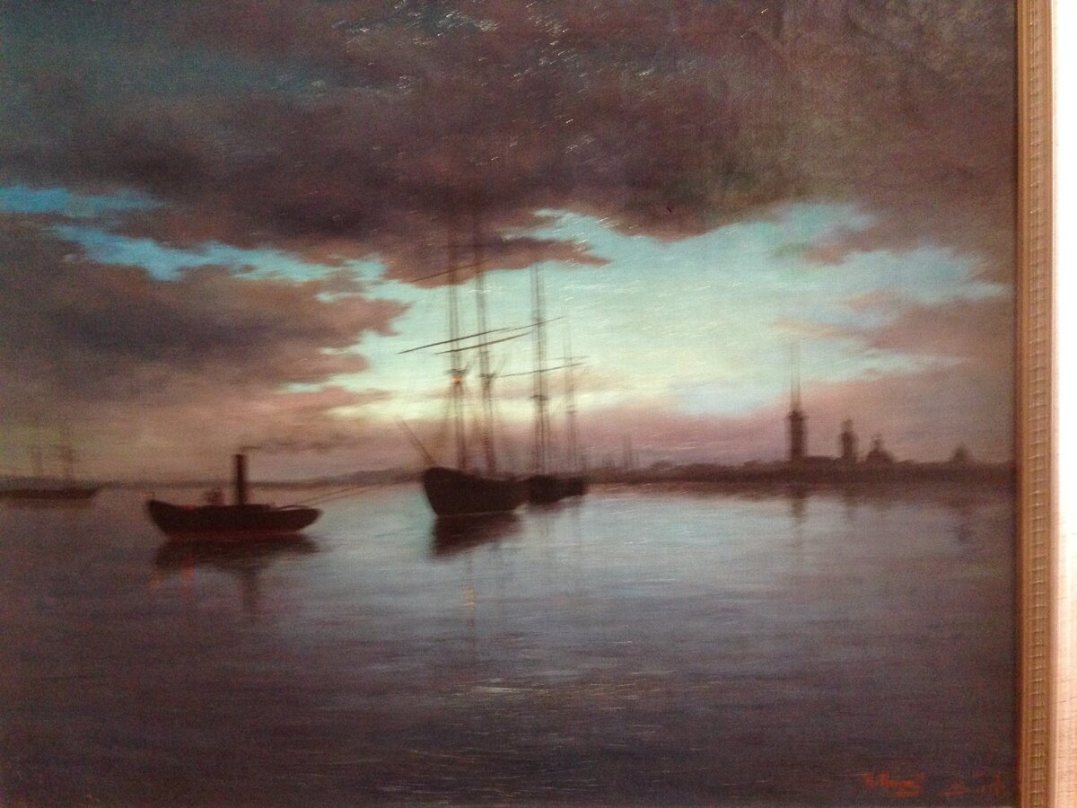 Белаяночь на Неве    И.Никифоров,   1917