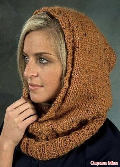 Капор-манишка спицами. Лицевая гладь плюс резинка. Фото из свободных источников.                                                                  Листайте галерею. ⬅️➡️