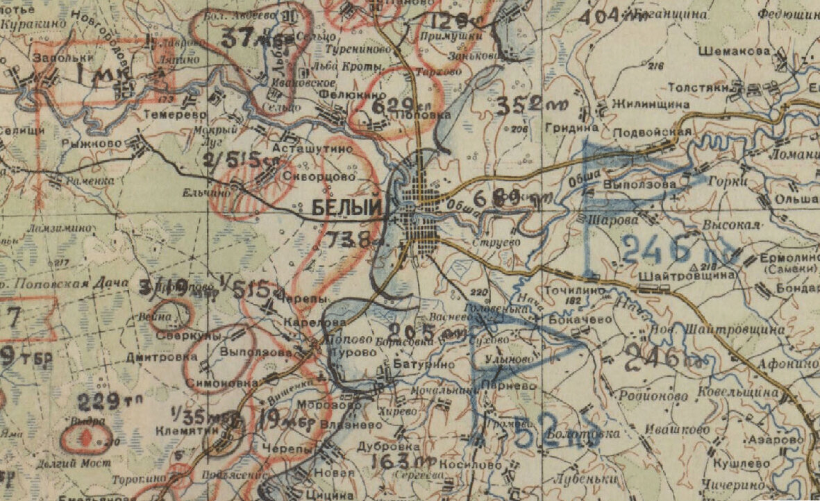 Отчетная карта КалФ с 13 по 20 февраля 1943 г.