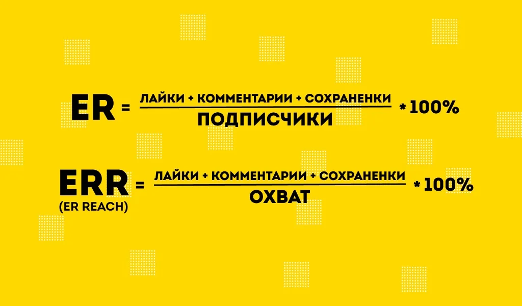 Для получения реальной картинки по вовлеченности в вашем профиле юзайте вторую формулу