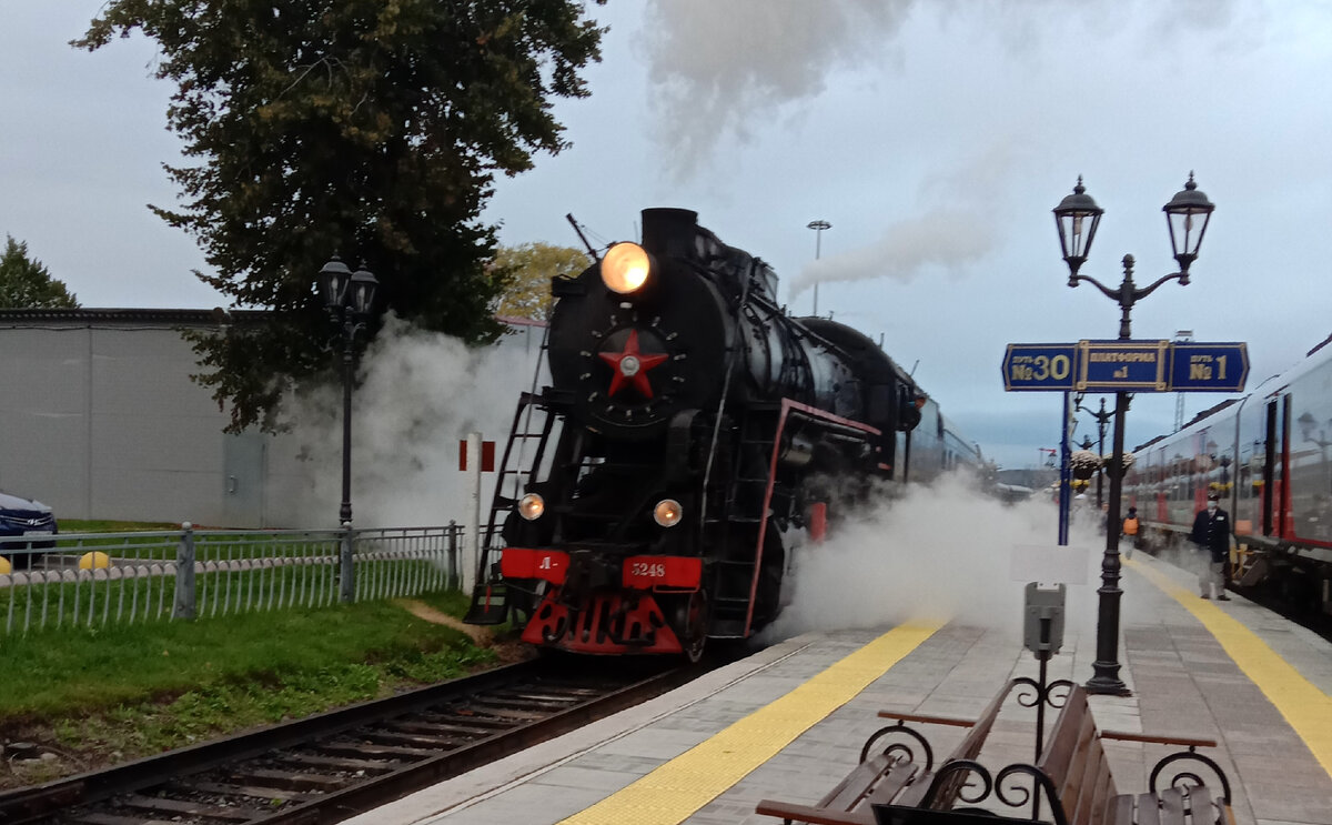 Паровоз, который привезет Вас из Сортавала в парк