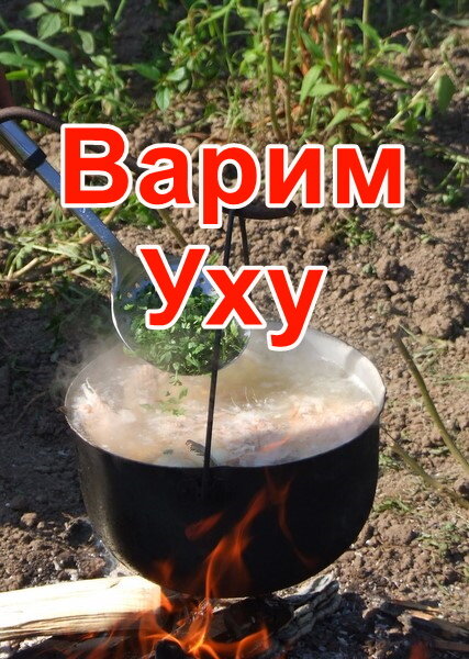 Варим уху на костре в котелке