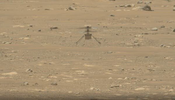 посадка марсианского вертолета, фото с сайта NASA