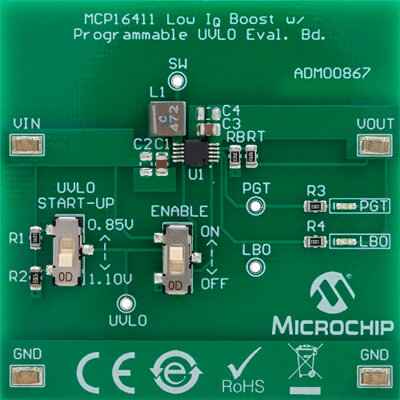 Рис. 1. Отладочная плата ADM00867 Microchip Technology