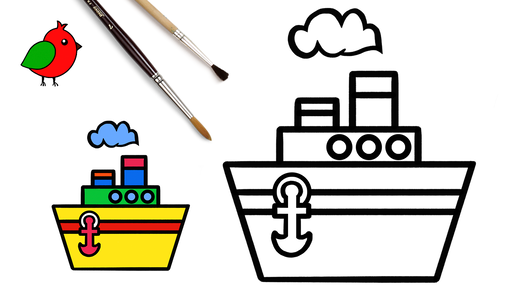 Раскраски Лодки и корабли