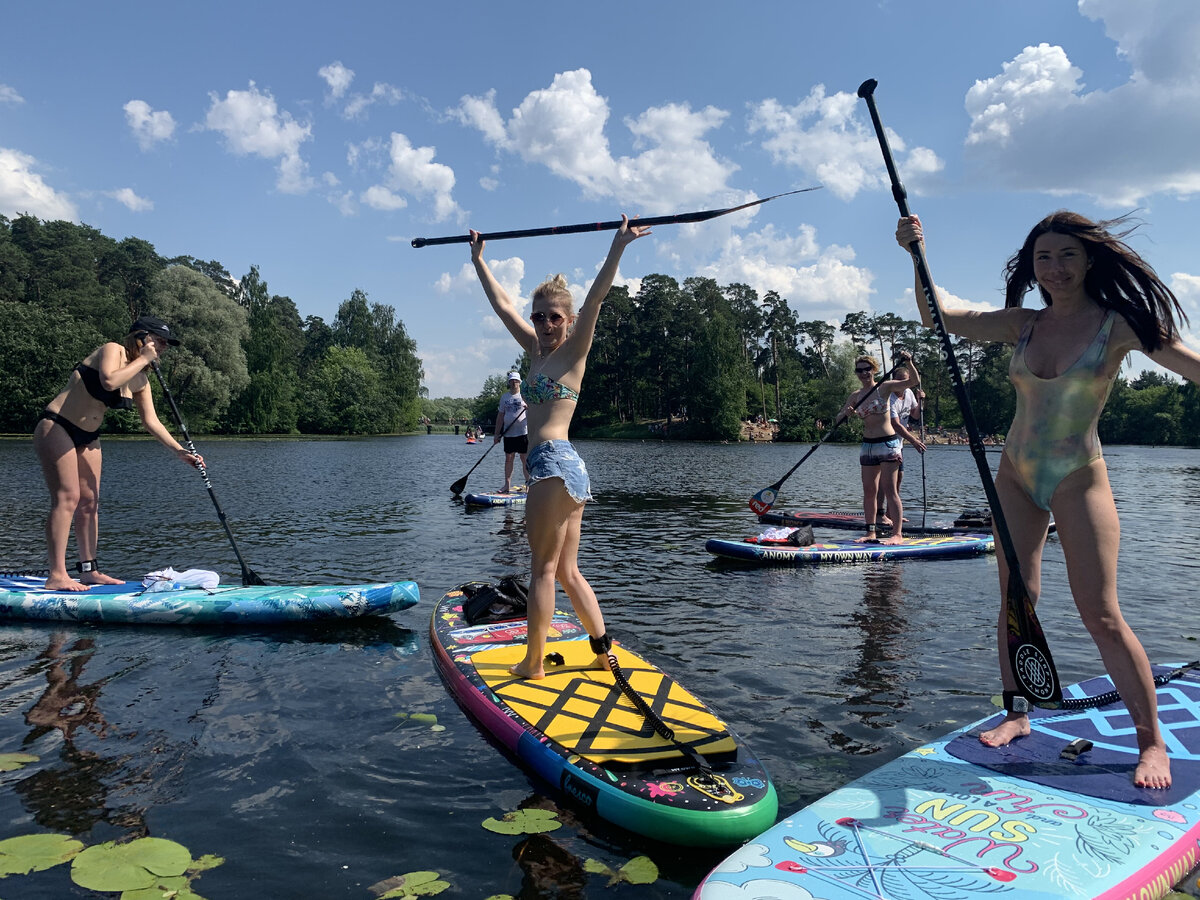 САП прогулки в Серебреном бору
