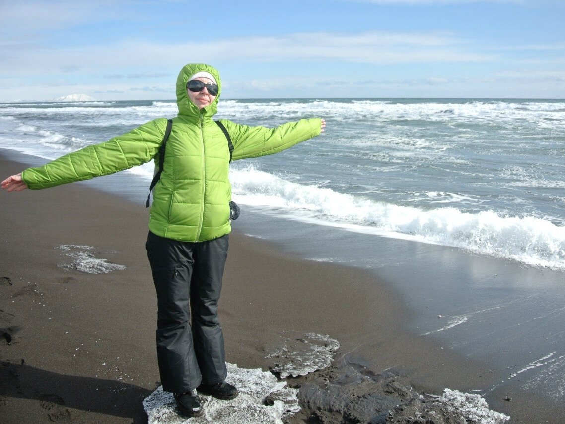 Халактырский пляж. Камчатка. На фото автор