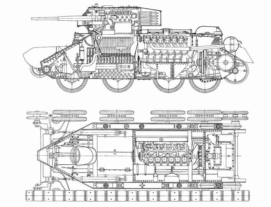 Чертеж танка бт 7