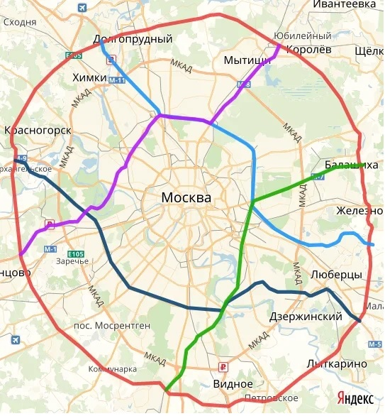 Карта мсд москва