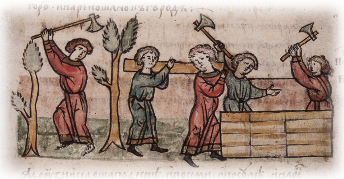 Ильменские словене строят Новгород