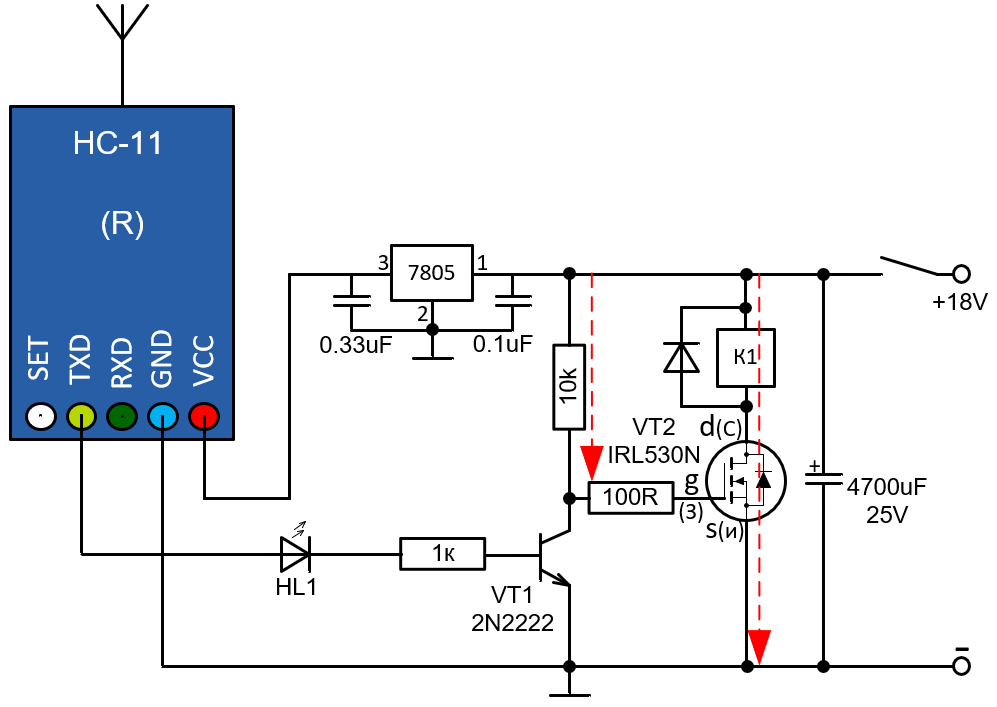 Мощный радиоуправляемый транзисторный ключ | Электроника, ESP32 ...