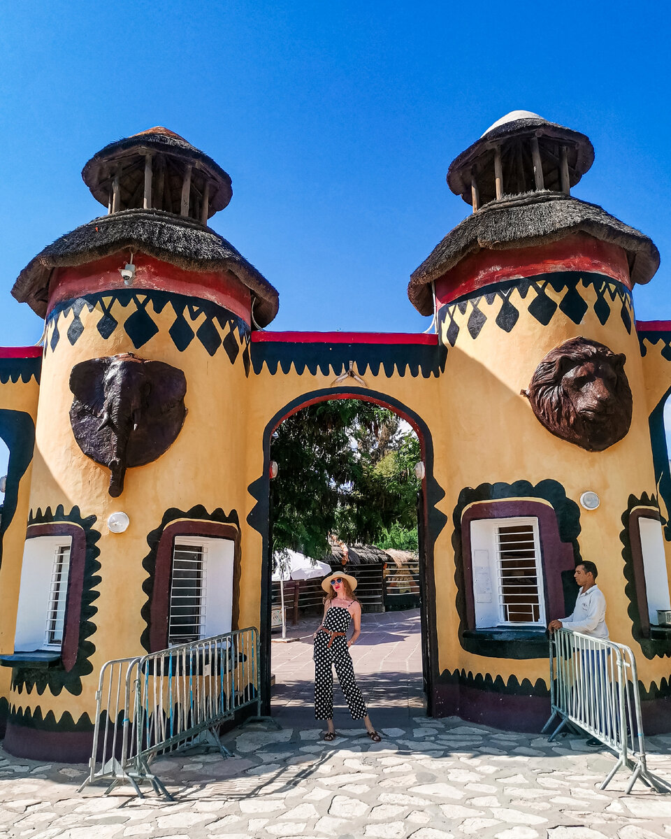 Вход в зоопарк красиво оформлен.