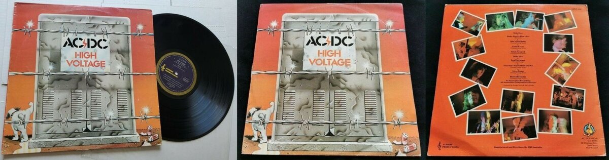 Первый австралийский альбом группы AC/DC - "High Voltage", 1975 г. С него были взяты две песни для "международного" альбома-сборника "High Voltage" 1976 года