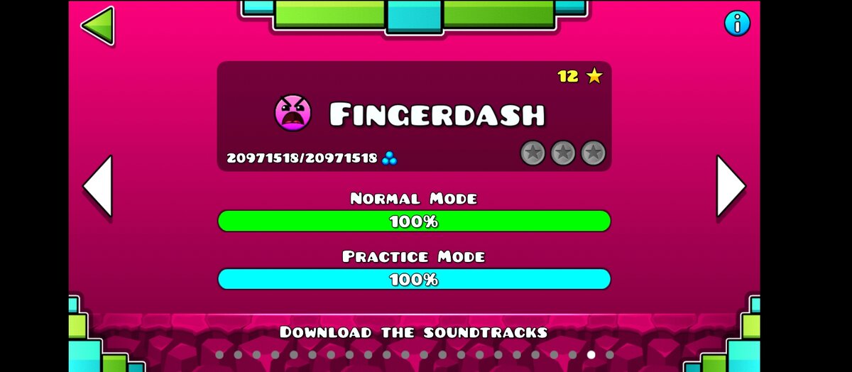 мой первый insane! прошел fingerdash!