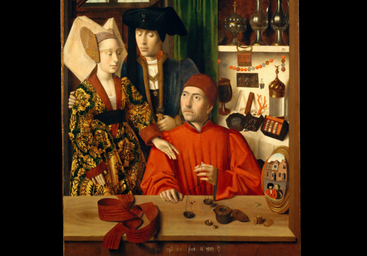 Петрус Кристус. "Святой Элигий в своей ювелирной мастерской", 1449 год