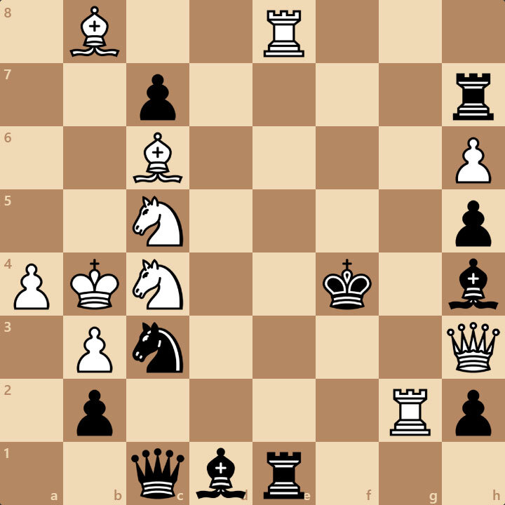 В этой задаче матуют белые в 1 ход