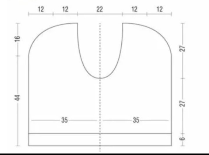 Это типовая выкройка, срезы справа и слева. Стачиваем, и обрабатываем лицевую и нижнюю часть... Ну, а, если ещё и вязаных мотив по накрутить или украсить цветком-будет шик. 
