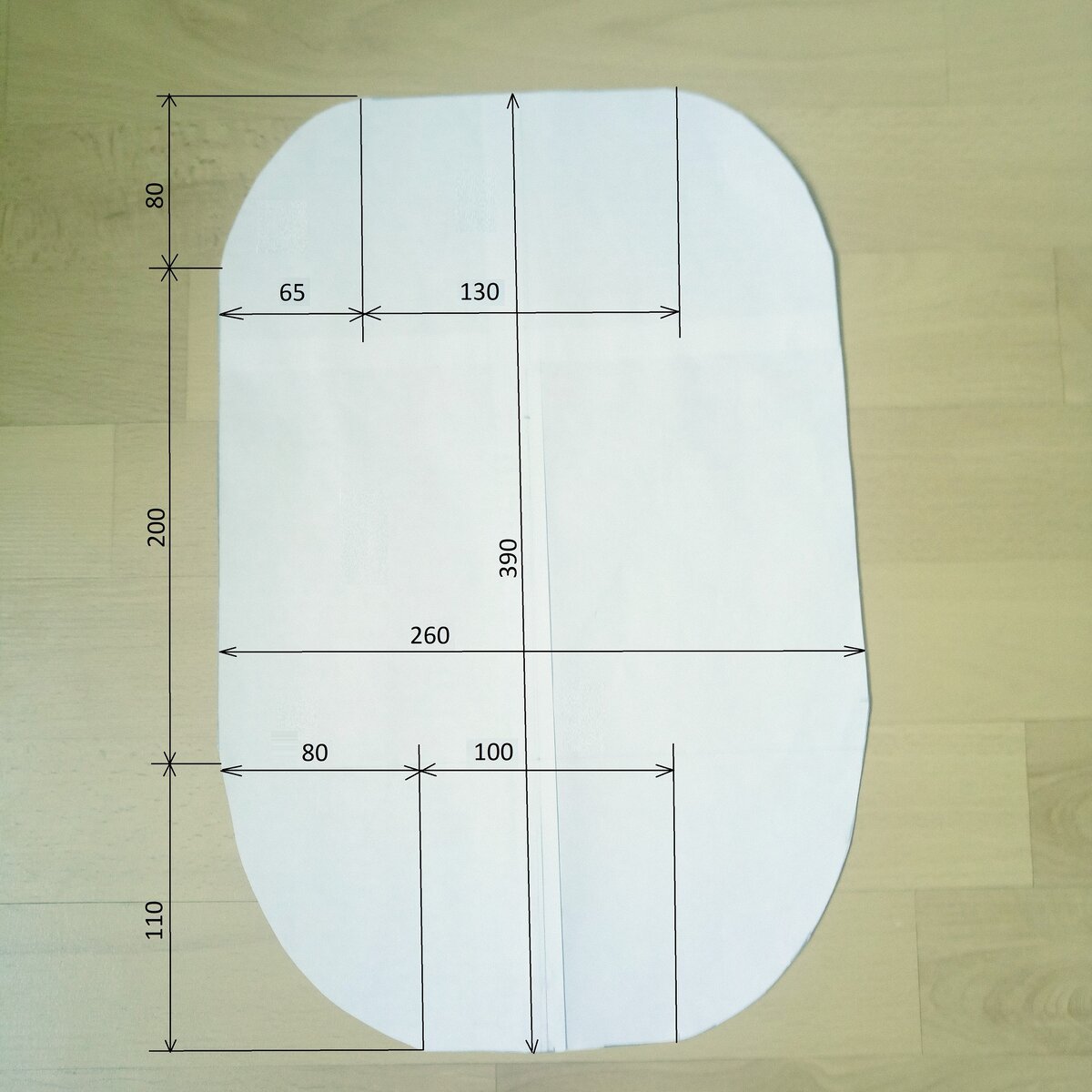 Выкройка спинки