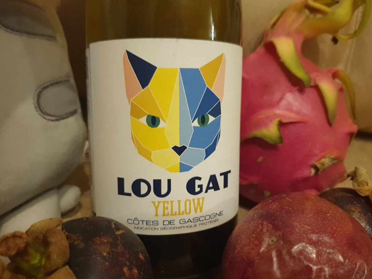 Французское вино Lou Gat Yellow Cotes de Gascogne