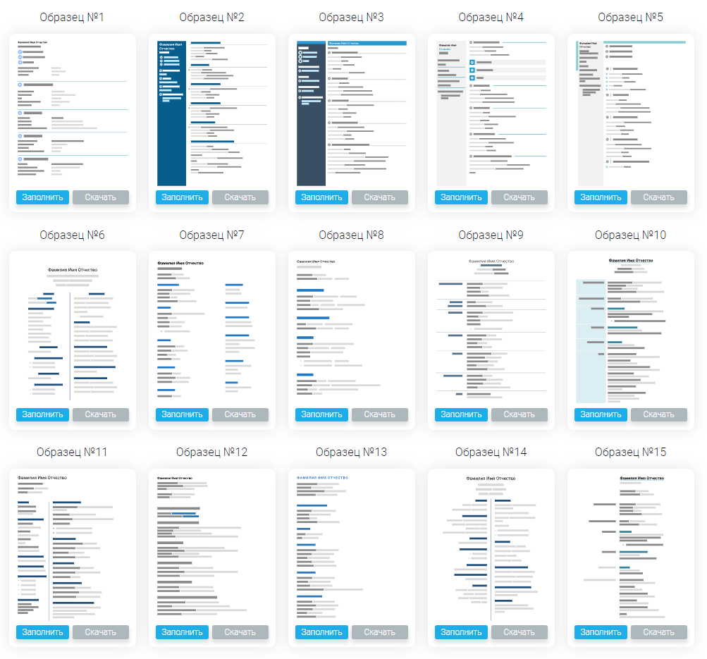 Пустые бланки резюме на работу в 2023 году - подборка | ResuVisor - Ваш  профессиональный карьерный инструмент | Дзен
