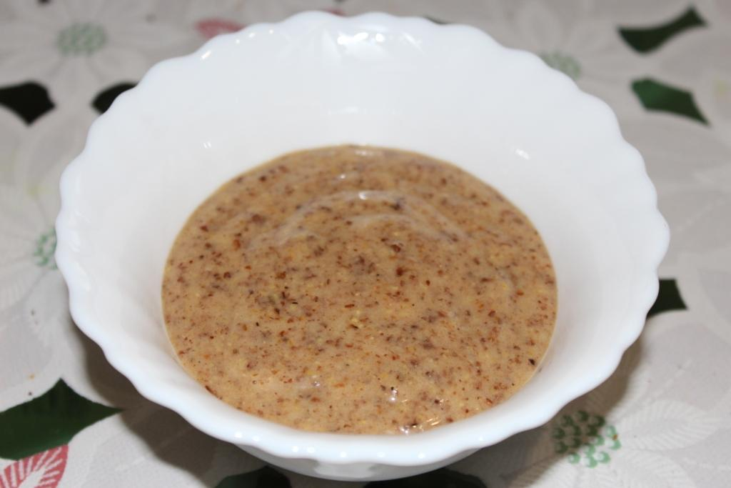 Каша из семян льна.