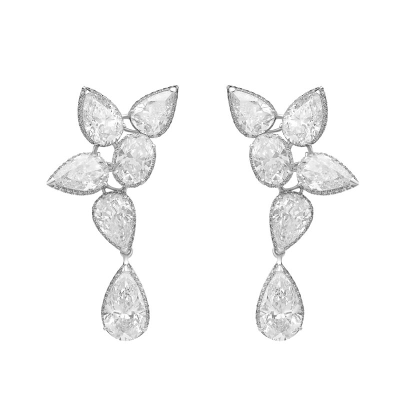 Серьги Chopard High Jewellery из белого золота с бриллиантами