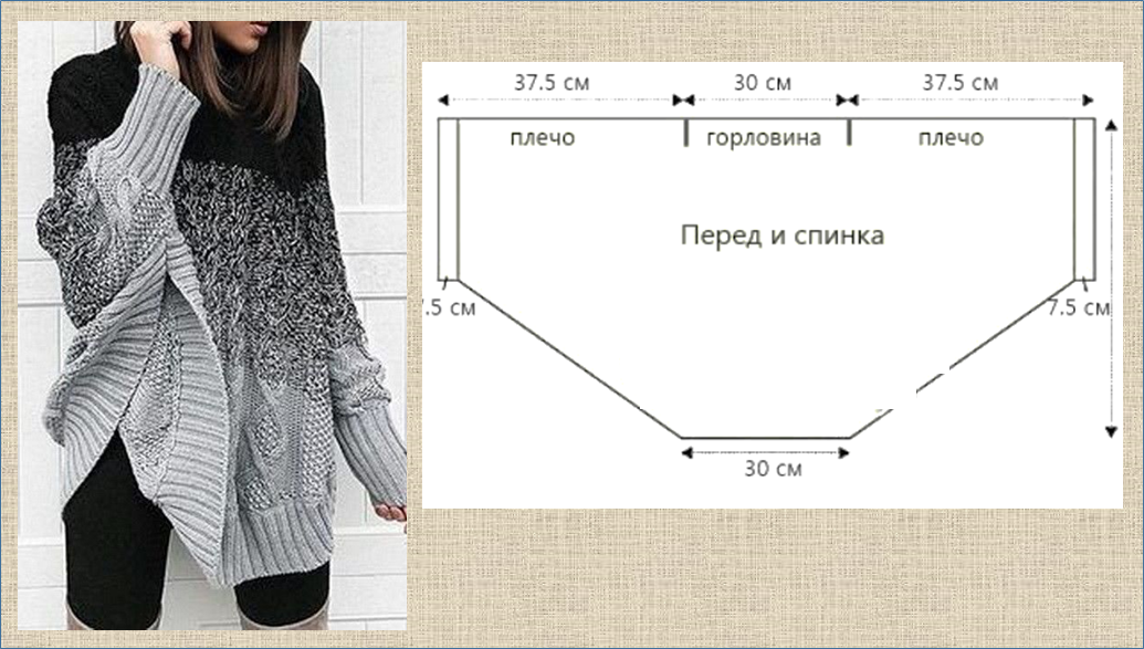 Вязаные пончо с капюшоном и без, для полных женщин, и не только